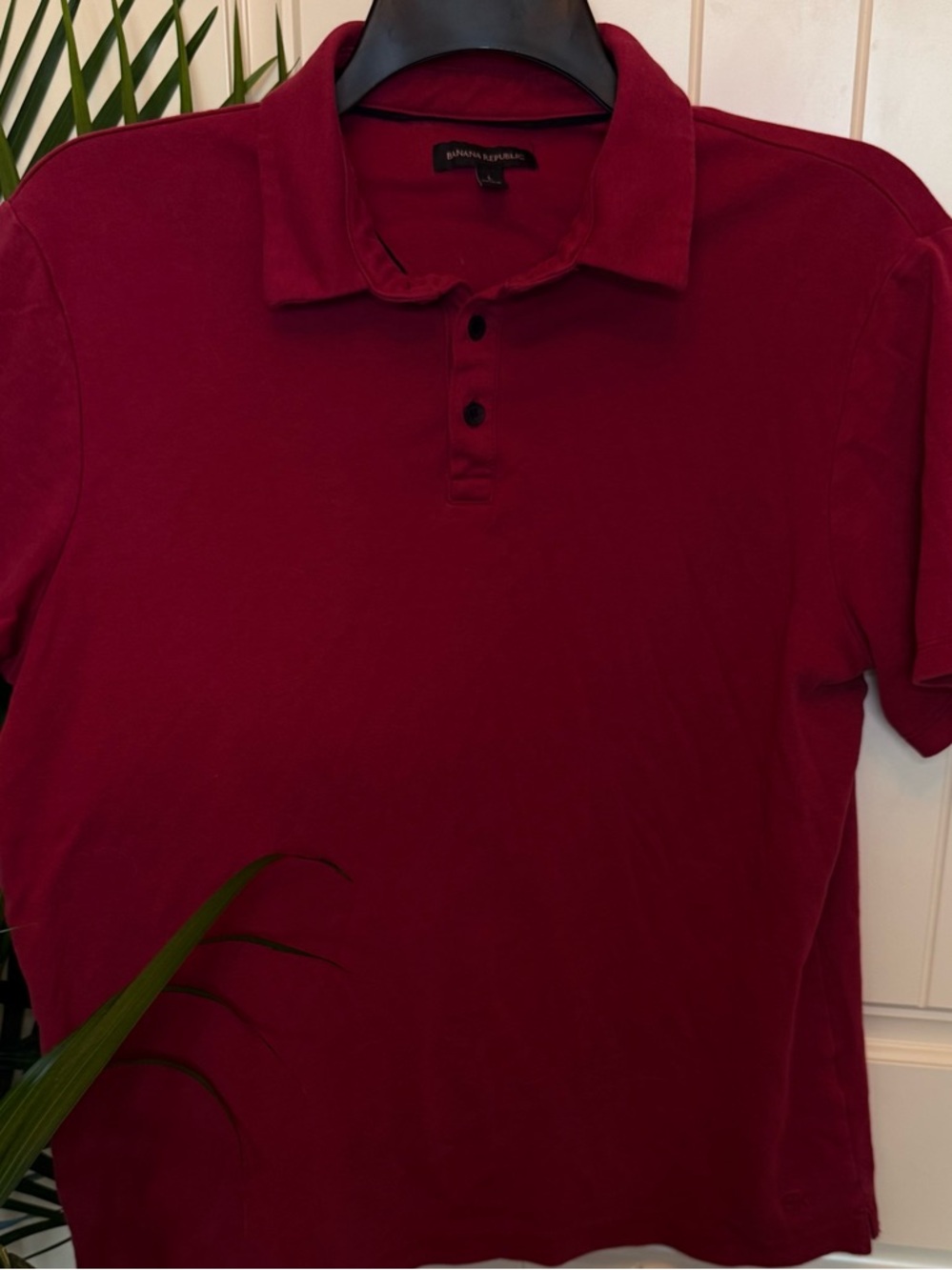 Banana Rep Maroon Men's Large Luxe Touch Polo